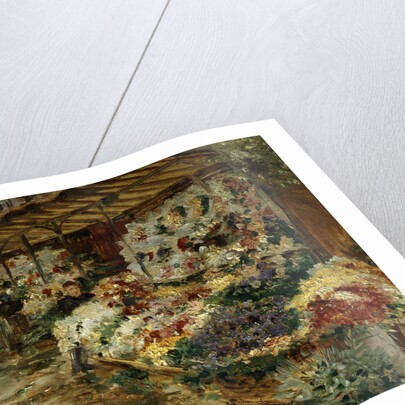 Flower Market, 1882. by Jean Francois Raffaelli