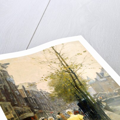An October Morning in Amsterdam, c1895 by Hans Hermann