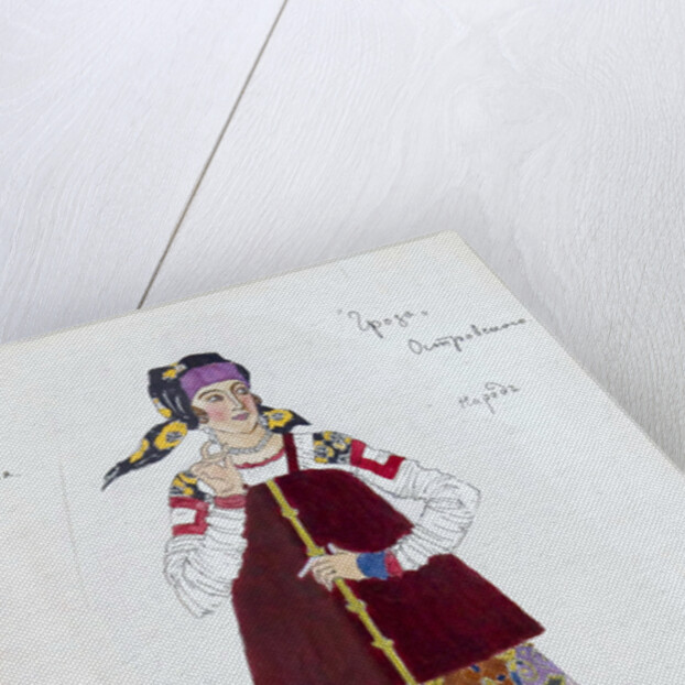 Costume design for the play The Storm by Alexander Ostrovsky, 1916. by Aleksandr Golovin
