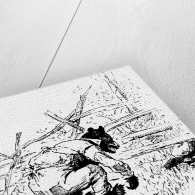 Illustration from the book The Complete Tales of Uncle Remus, by Joel Chandler Harris, 1895. by AB Frost