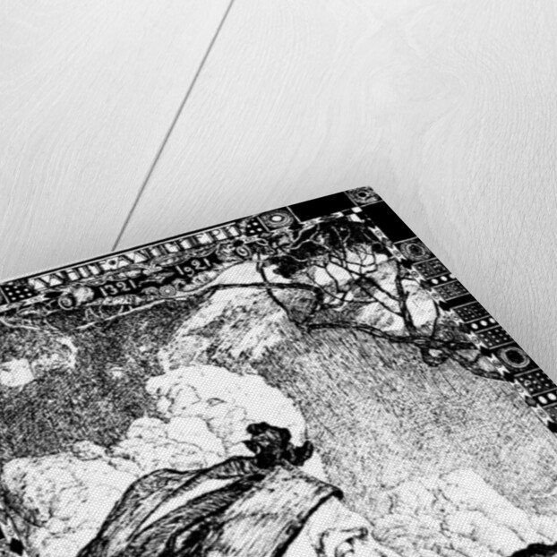 Dante Alighieri, medieval Italian poet, 1921. by Aleksandr Golovin