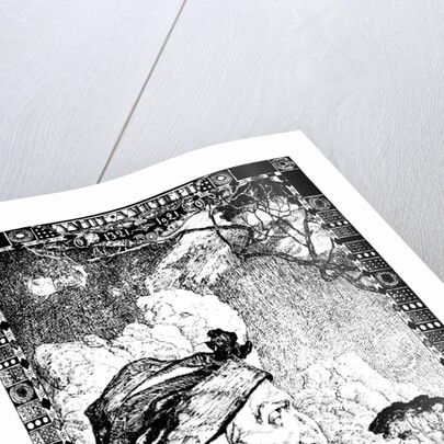 Dante Alighieri, medieval Italian poet, 1921. by Aleksandr Golovin