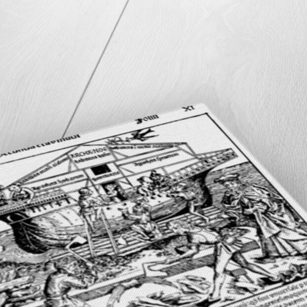 Page from the book The Nuremberg Chronicle, by Hartmann Schedel, 1493. by Michael Wolgemut