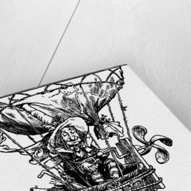 Illustration from the childrens book The Adventures of Uncle Lubin, 1902. by W Heath Robinson