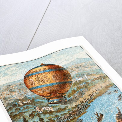 First aerial voyage of Pilâtre de Rozier and dArlandes, Paris, France, 1783 (1890s). by Anonymous