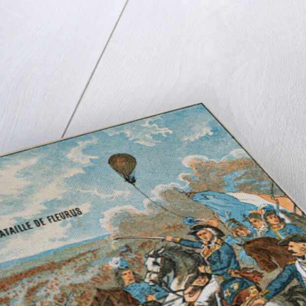 The balloon Entreprenant, flown by Coutelle, at the Battle of Fleurus, 1794 (1890s) by Anonymous