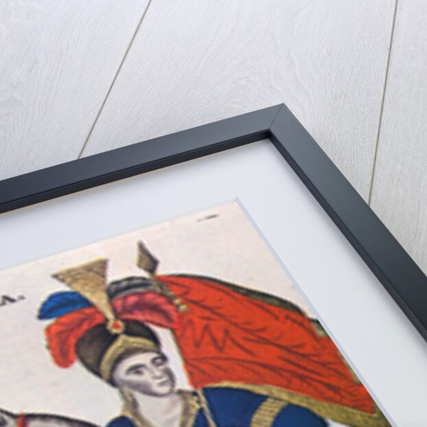 Laskarina Bouboulina, heroine of the Greek War of Independence, Lubok print, early 19th century by Unknown