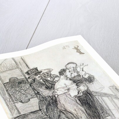French Penalty, between 1824 and 1828. by Francisco Goya