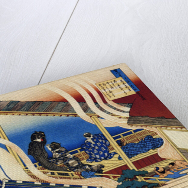 From the series Hundred Poems by One Hundred Poets: Fujiwara no Yoshitaka, c1830. by Hokusai