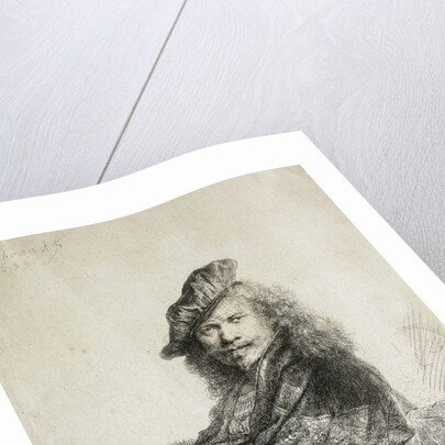 Self-Portrait, 1639. by Rembrandt Harmensz van Rijn