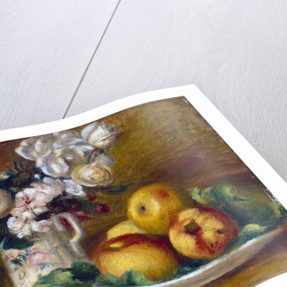 Apples and Flowers, c1895. by Pierre-Auguste Renoir