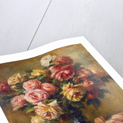 Roses in a Vase by Pierre-Auguste Renoir