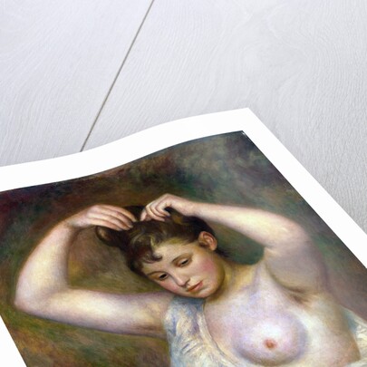 Woman Arranging her Hair, 1887. by Pierre-Auguste Renoir