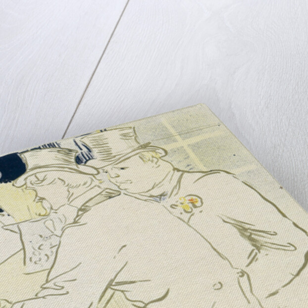 Irish and American bar, Rue Royale - The Chap Book (Poster), 1896. by Henri de Toulouse-Lautrec