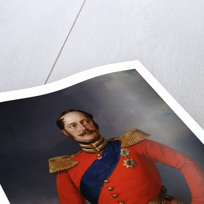 Portrait of Emperor Nicholas I,, 1847. by Franz Kruger