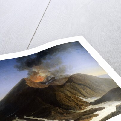 Eruption of Mount Etna, 18th century. by Jacob Philip Hackert