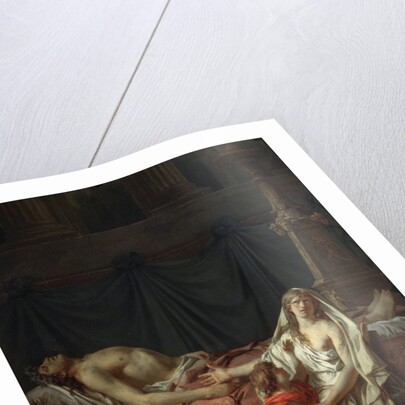 Andromache mourns Hector, 1783. by Jacques Louis David