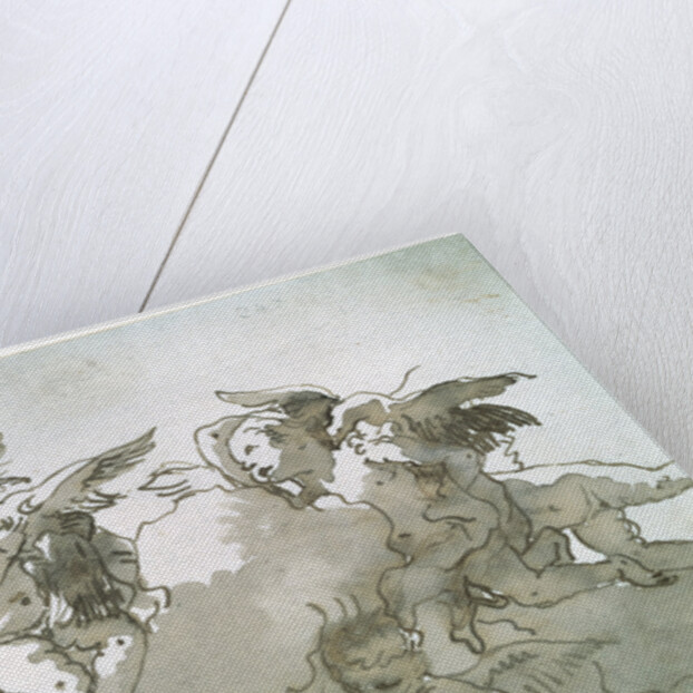 Cupids with Doves and a Torch, 17th centruy by Giovanni Battista Tiepolo