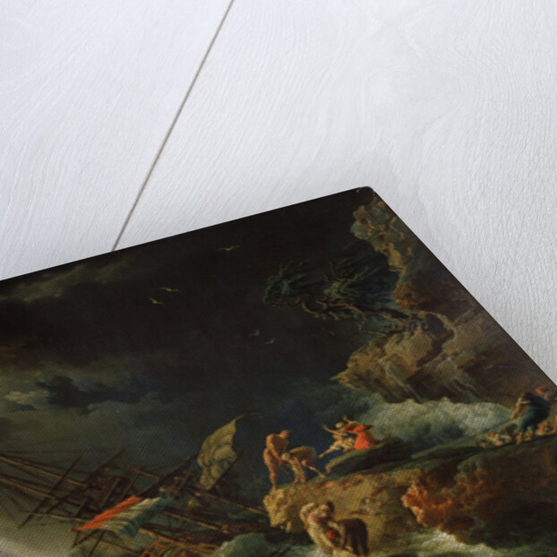 Storm at the Sea, 1740s. by Claude-Joseph Vernet