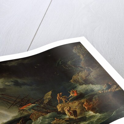 Storm at the Sea, 1740s. by Claude-Joseph Vernet