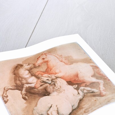 Fighting Horses, c1550-1600 by Unknown Old Master