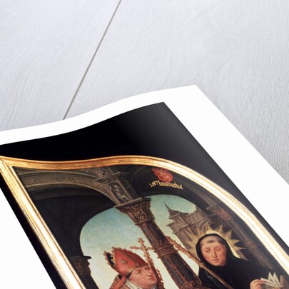 The Annunciation, (Triptych, side panel), 1517. by Jean Bellegambe