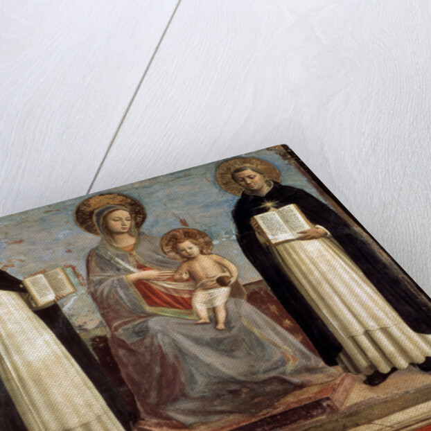 Virgin and Child with Saints Dominicus and Thomas Aquinas, 1424-1430 by Fra Angelico