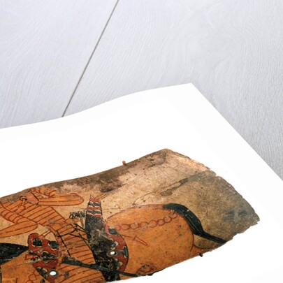 Shield with a horseman (Detail), end 7th, early 8th century by Anonymous