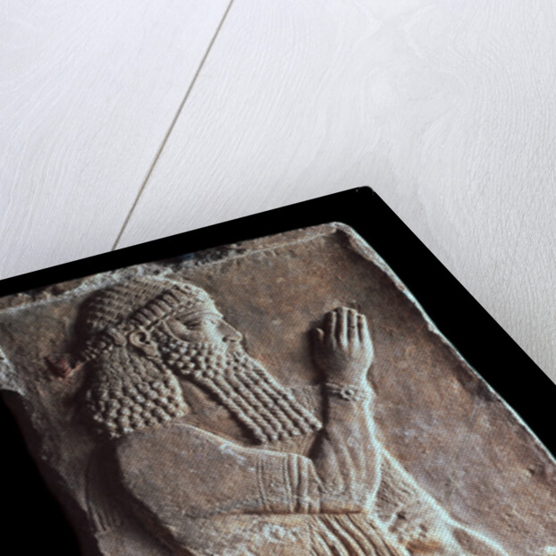 Priest with a branch of pomergranate tree, 722-705 BC by Unknown