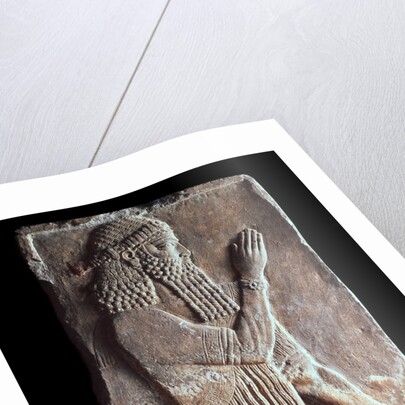 Priest with a branch of pomergranate tree, 722-705 BC by Unknown