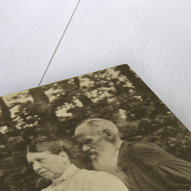 Russian author Leo Tolstoy and his wife, Sophia, Russia, 1890s. by Sophia Tolstaya