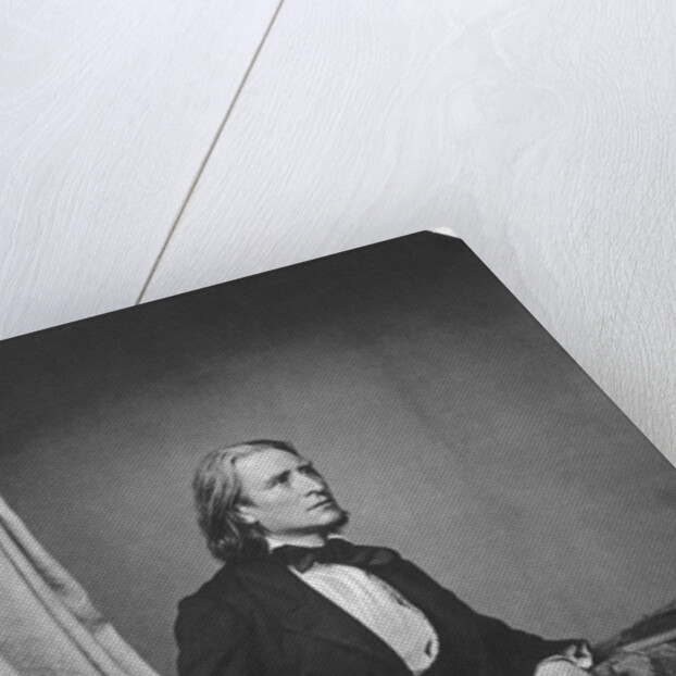 Franz Liszt, Hungarian composer and pianist, c1860 by Franz Hanfstaengl