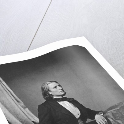 Franz Liszt, Hungarian composer and pianist, c1860 by Franz Hanfstaengl