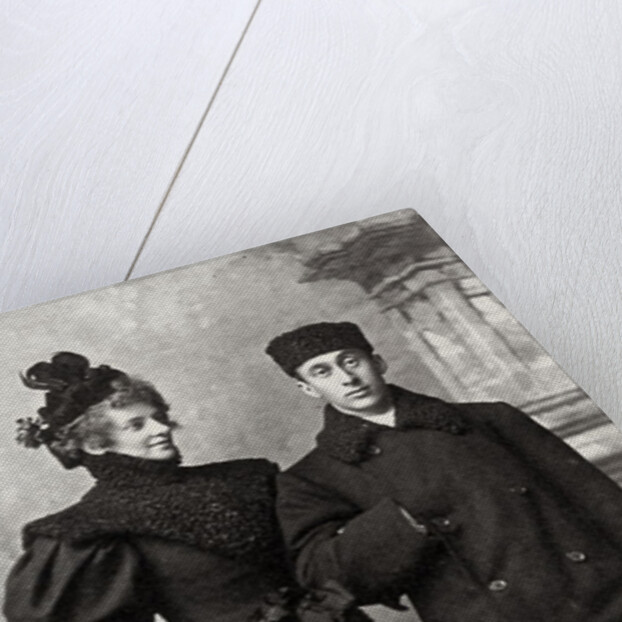 Zinaida Gippius, Russian poet, with art historian Akim Volynsky, c1890-c1894. by Andrei Deniere