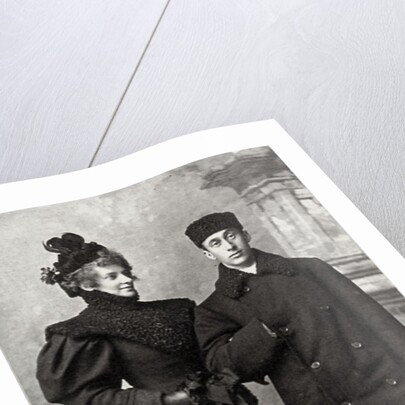 Zinaida Gippius, Russian poet, with art historian Akim Volynsky, c1890-c1894. by Andrei Deniere