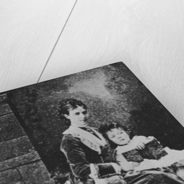 Tsarina Maria Feodorovna of Russia with Tsarevich Nicholas, c1873 by Unknown