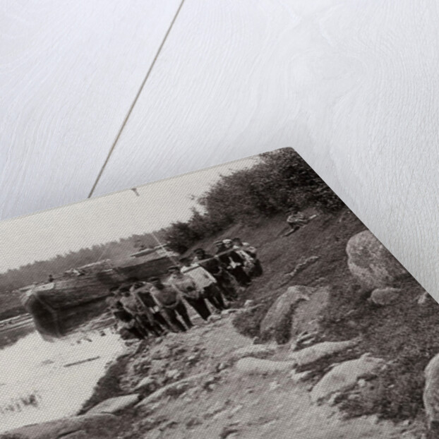 Barge haulers on the Volga, Russia, c1895 by Unknown