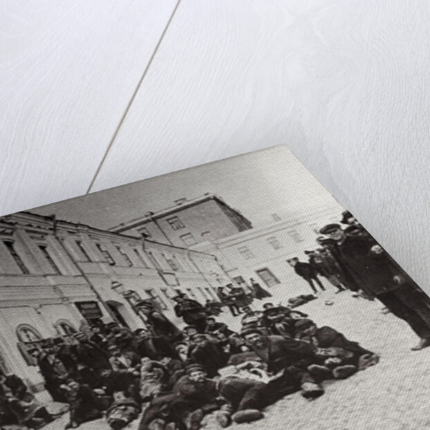 Moscow homeless shelter dwellers, Russia, c1904 by Unknown