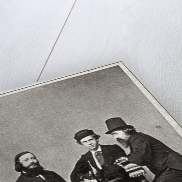 Violinist Johann Pickel with composers Eduard Nápravník and Anatoly Lyadov, 19th century by Unknown