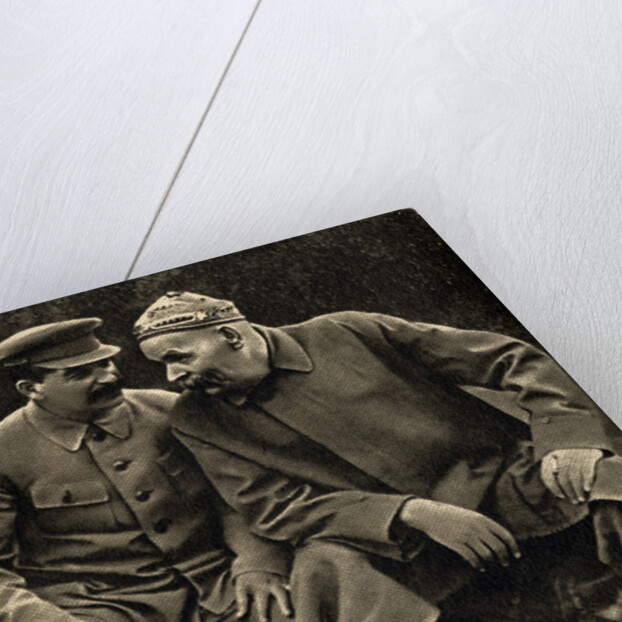 Soviet leader Joseph Stalin and author Maxim Gorky, Moscow, USSR, 1931. by Anonymous