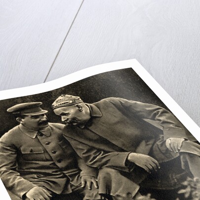Soviet leader Joseph Stalin and author Maxim Gorky, Moscow, USSR, 1931. by Anonymous