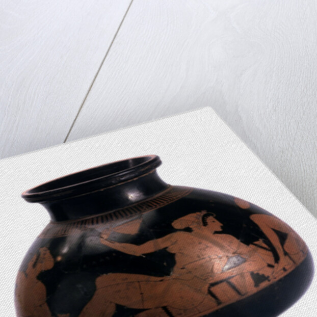 Red-figure psykter (wine cooler) with a symposium scene, Ancient Greek, c505-c500 BC by Euphronios