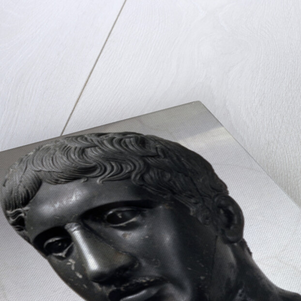 Marble head of Doryphoros (Roman copy after original by Polykleitos), c450-c440 BC by Unknown