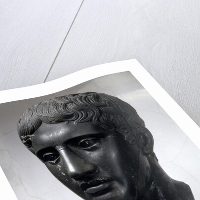 Marble head of Doryphoros (Roman copy after original by Polykleitos), c450-c440 BC by Unknown