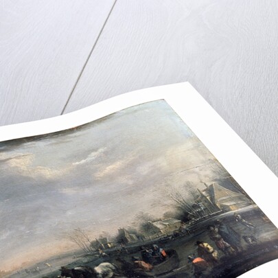 Winter Landscape with Skaters, late 17th or early 18th century by Peeter Bout