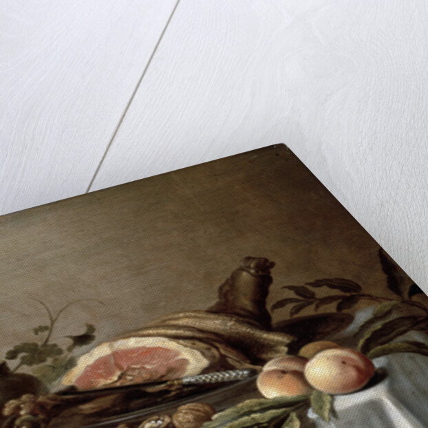 Breakfast with Ham, 1647. by Pieter Claesz
