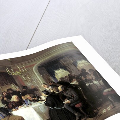 Merchants Funeral Banquet, 1870s. by Firs Sergeevich Zhuravlev