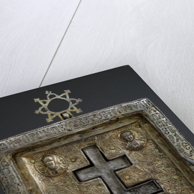 Gilded silver staurothek (Cross reliquary), Byzantine, 12th century by Byzantine Master