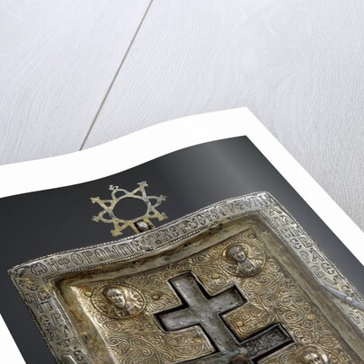 Gilded silver staurothek (Cross reliquary), Byzantine, 12th century by Byzantine Master
