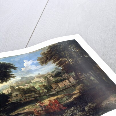 Landscape with Moses Saved from the Nile, late 17th or 18th century by Etienne Allegrain